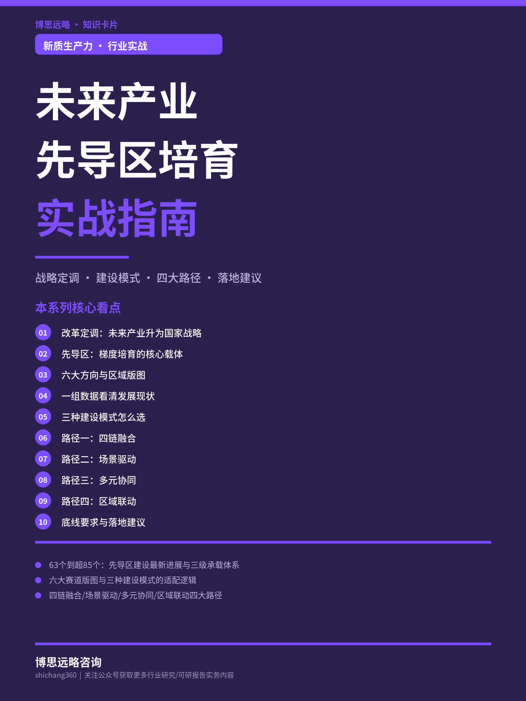 未来产业先导区总览及培育策略（第 1 张）