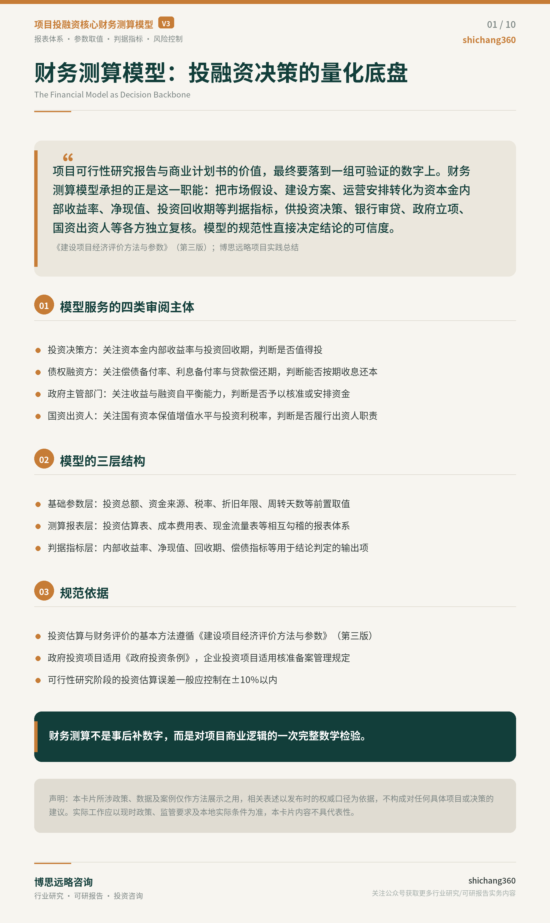 项目投融资核心财务测算模型详解（第 2 张）